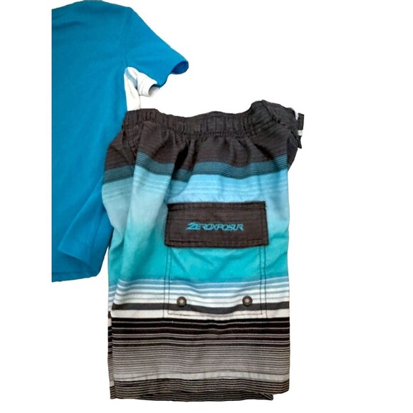 ZeroXposur Boys Swim Rashguard Top UPF 50+ and Swim Trunks Sz Small (4) - Picture 2 of 6